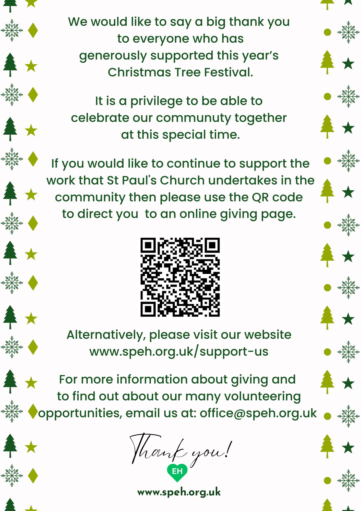 Christmas Tree Festival 2023 St Paul's Egham Hythe