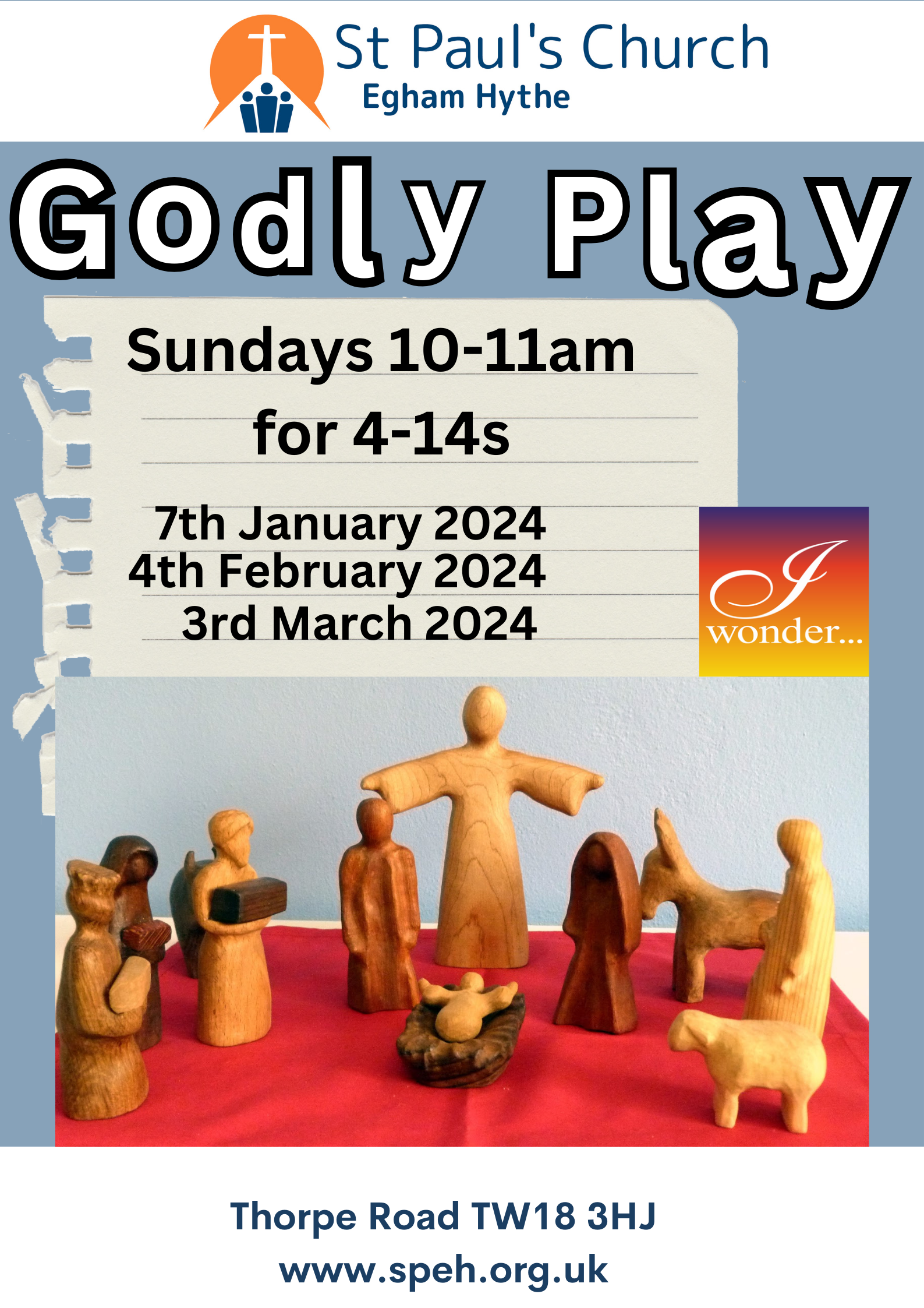 Godly Play Dates Jan-March 2023